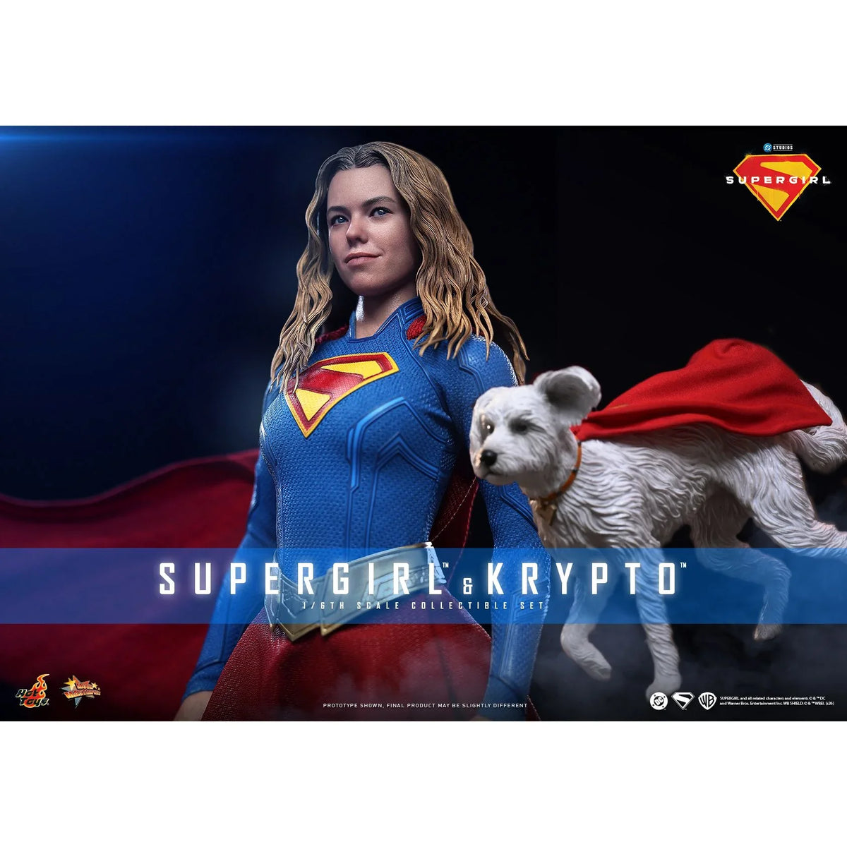 SUPERGIRL (2026 Movie) Supergirl & Krypto Sixth Scale Figure Set by Hot Toys
