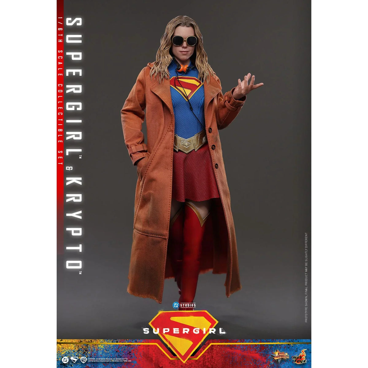 SUPERGIRL (2026 Movie) Supergirl & Krypto Sixth Scale Figure Set by Hot Toys