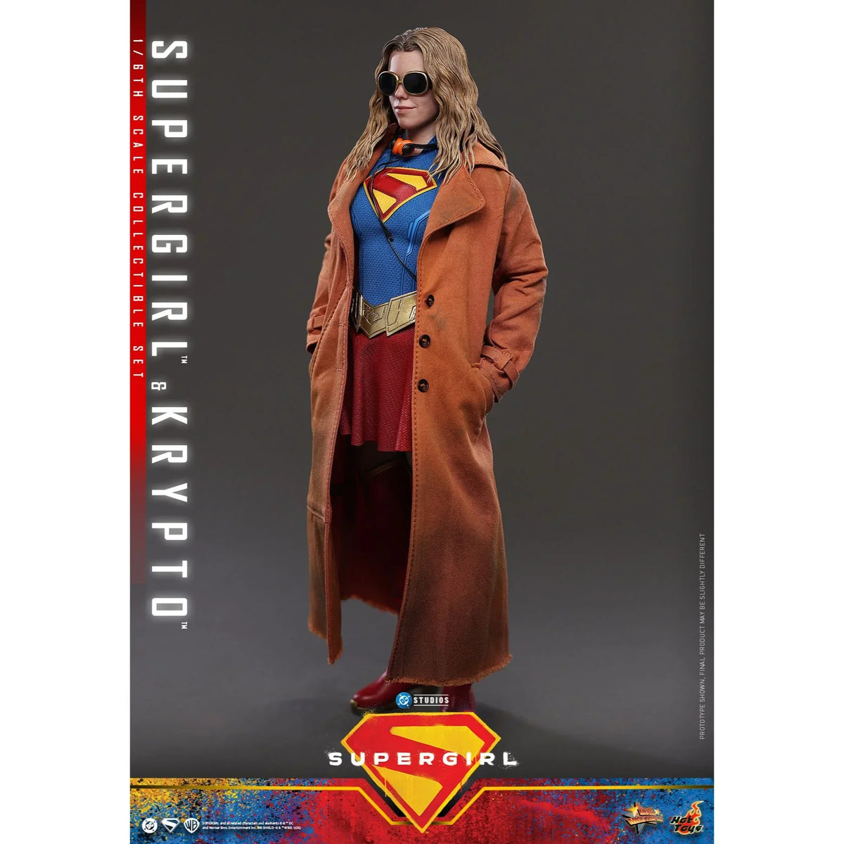 SUPERGIRL (2026 Movie) Supergirl & Krypto Sixth Scale Figure Set by Hot Toys