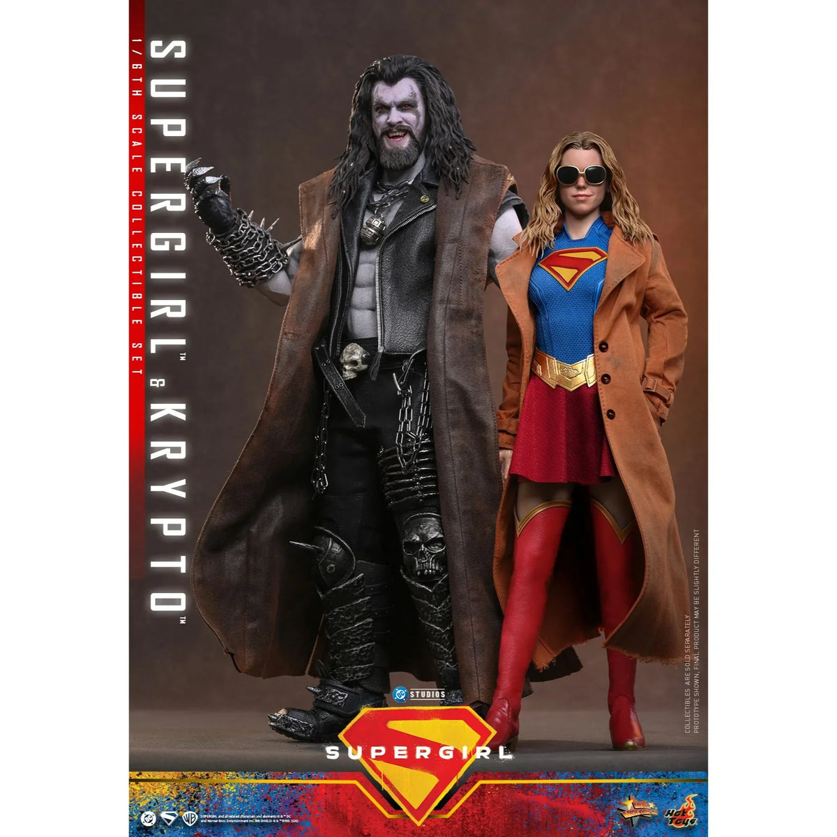 SUPERGIRL (2026 Movie) Supergirl & Krypto Sixth Scale Figure Set by Hot Toys