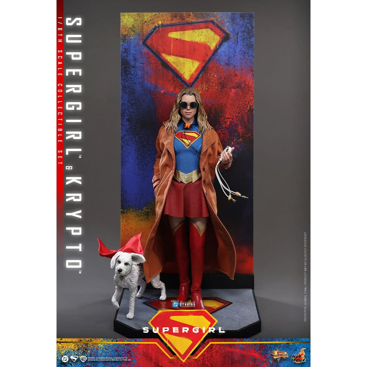 SUPERGIRL (2026 Movie) Supergirl & Krypto Sixth Scale Figure Set by Hot Toys