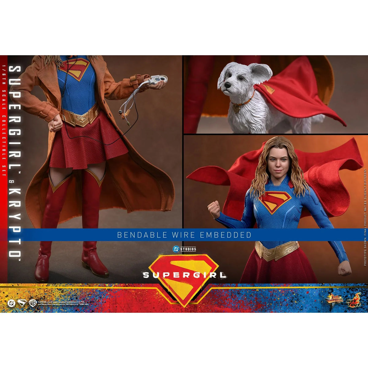 SUPERGIRL (2026 Movie) Supergirl & Krypto Sixth Scale Figure Set by Hot Toys