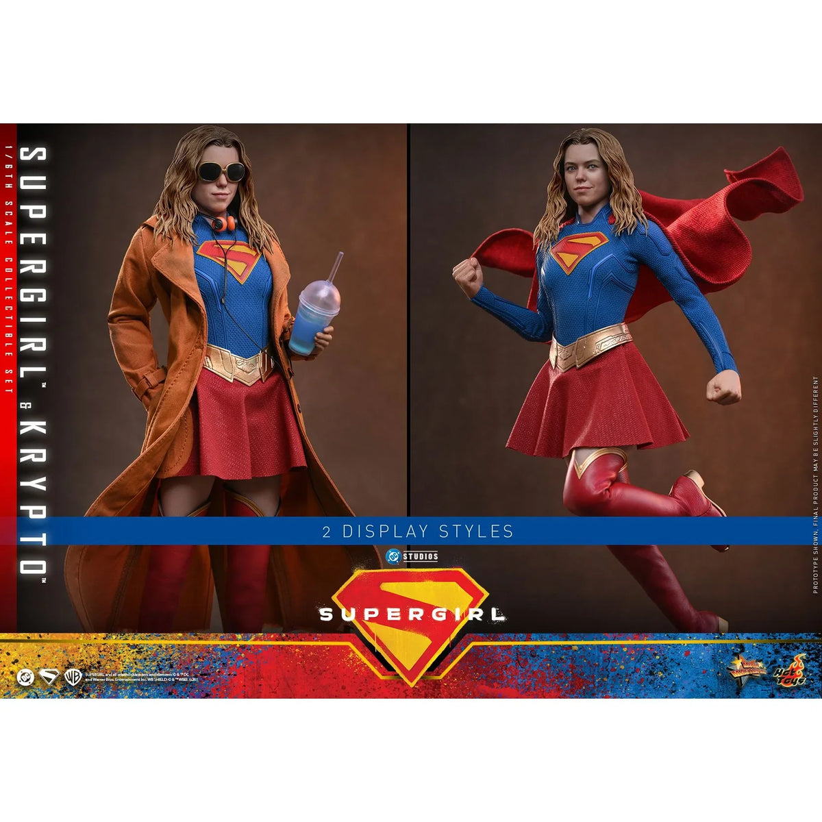 SUPERGIRL (2026 Movie) Supergirl & Krypto Sixth Scale Figure Set by Hot Toys