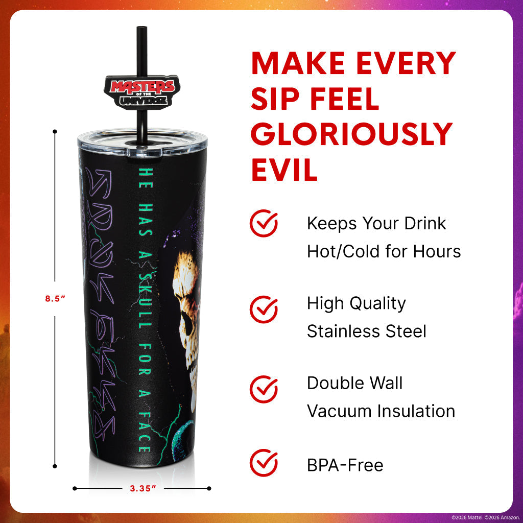 Masters of the Universe Skeletor 2026 Movie Tumbler
