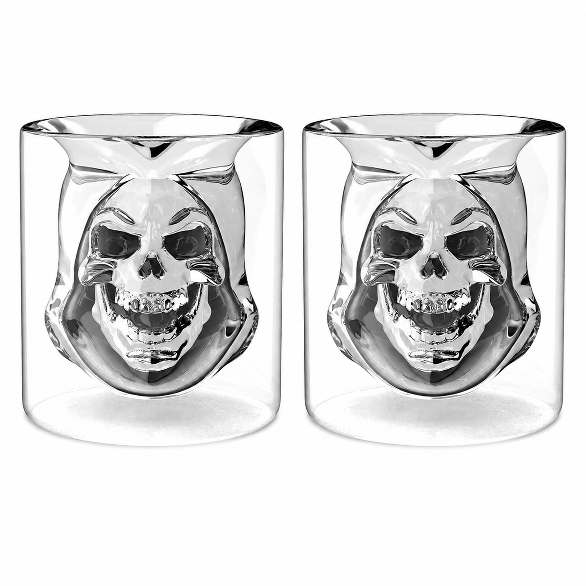Masters of the Universe x Dragon Glassware Skeletor Drinking Glasses