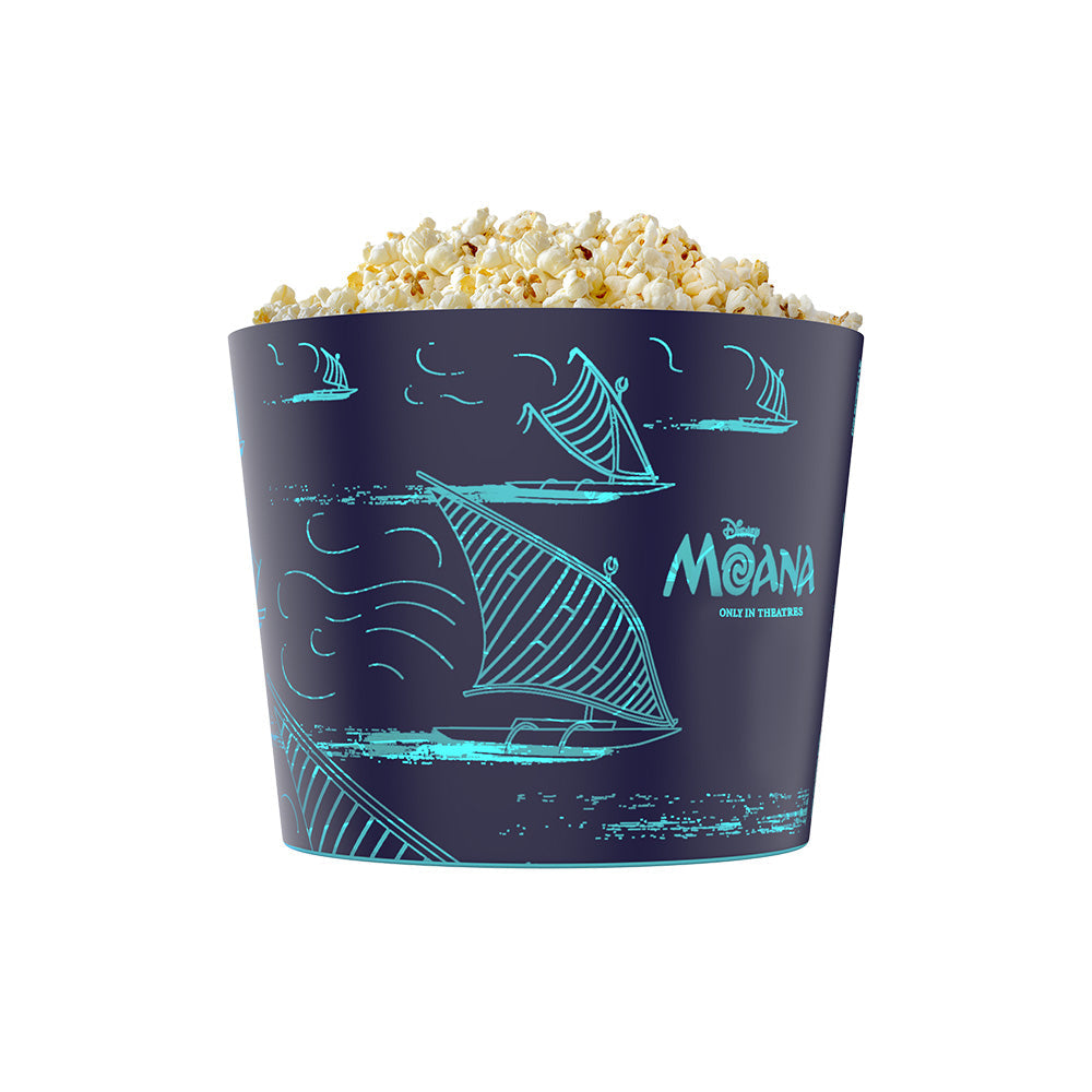 Moana Ancestors Boat Light-Up Popcorn Bucket angled perspective