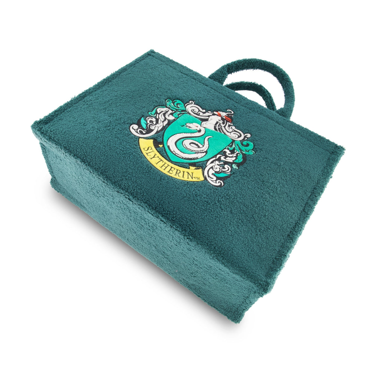 Harry Potter Slytherin Crest Sherpa Travel Tote with Trolley Strap
