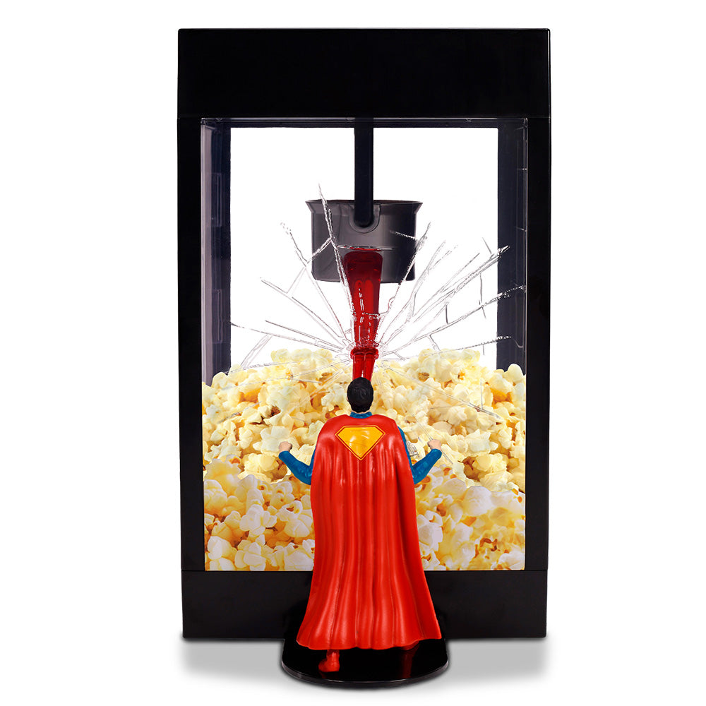 Full angle display of the Superman 2025 theater popcorn bucket