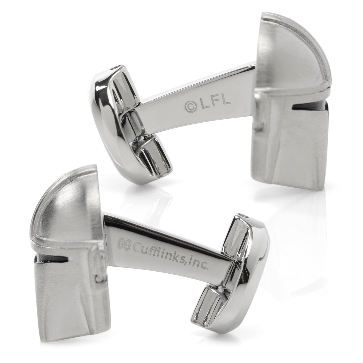 Star Wars The Mandalorian Helmet 3D Stainless Steel Cufflinks
