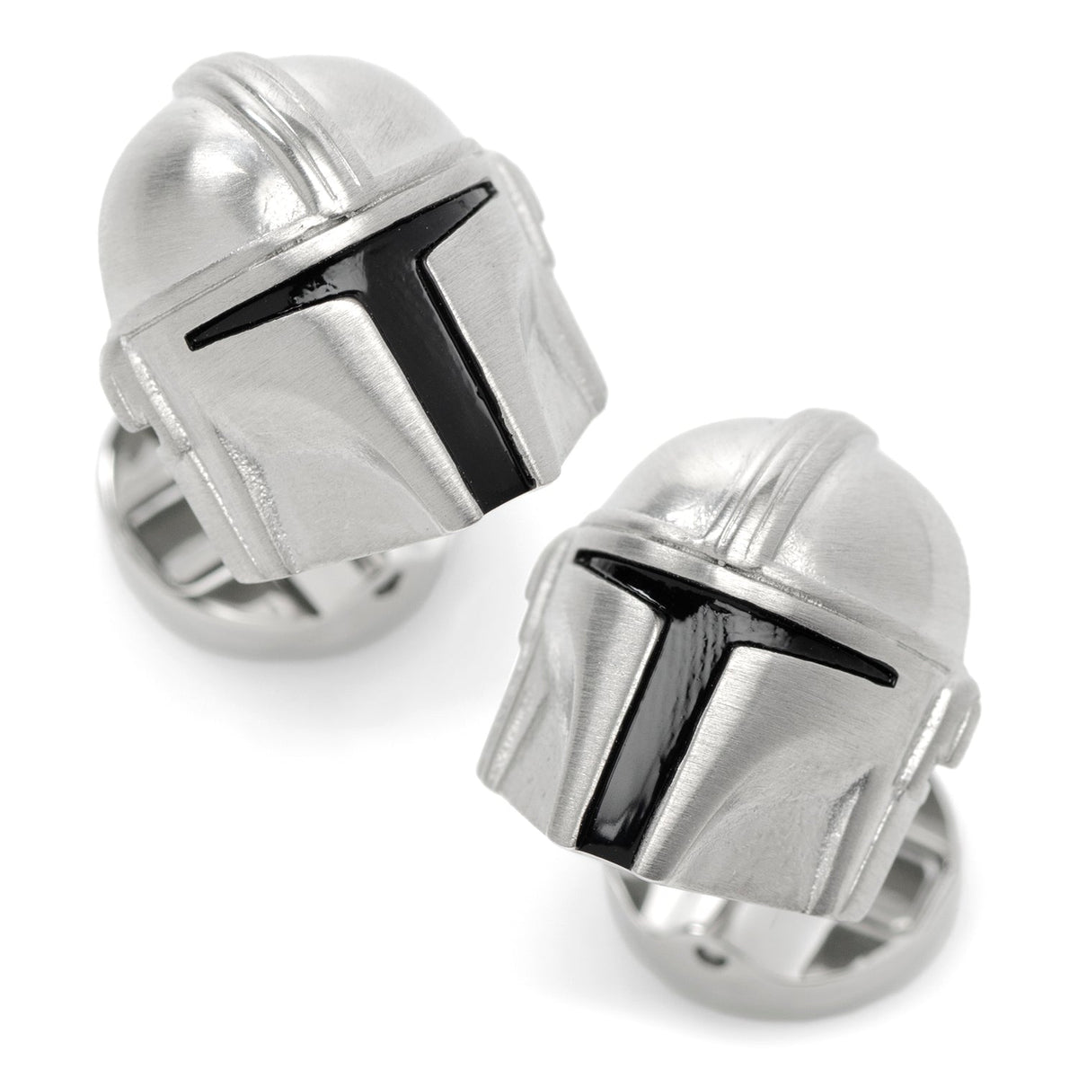 Star Wars The Mandalorian Helmet 3D Stainless Steel Cufflinks