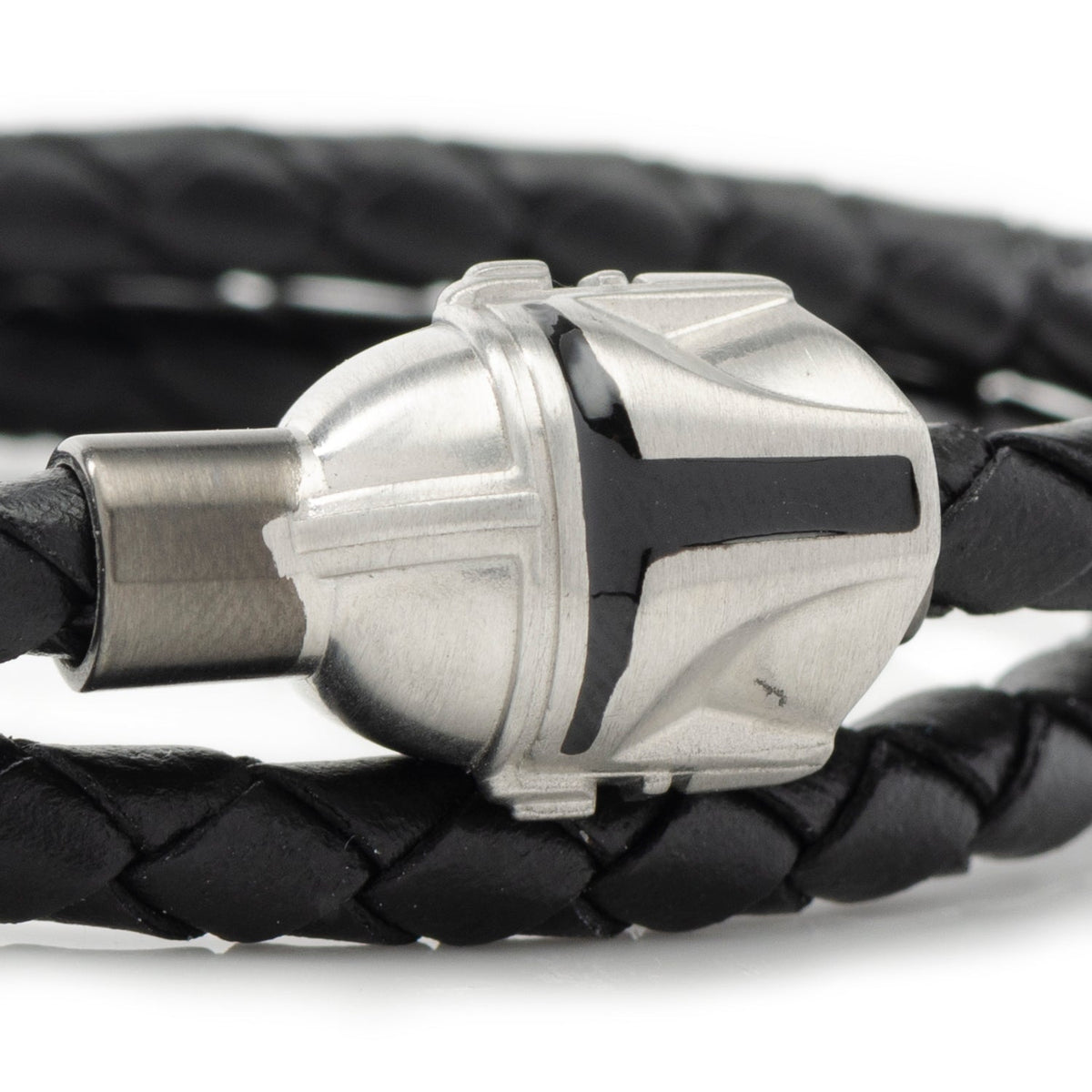 Star Wars Mandalorian Helmet Double Wrap Bracelet