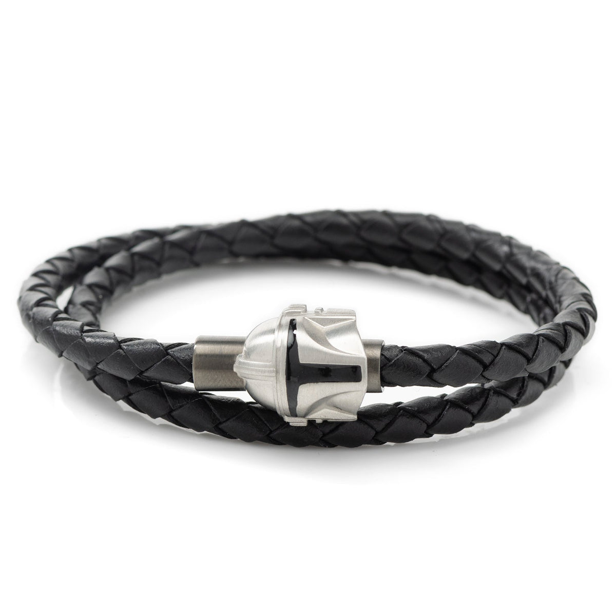 Star Wars Mandalorian Helmet Double Wrap Bracelet