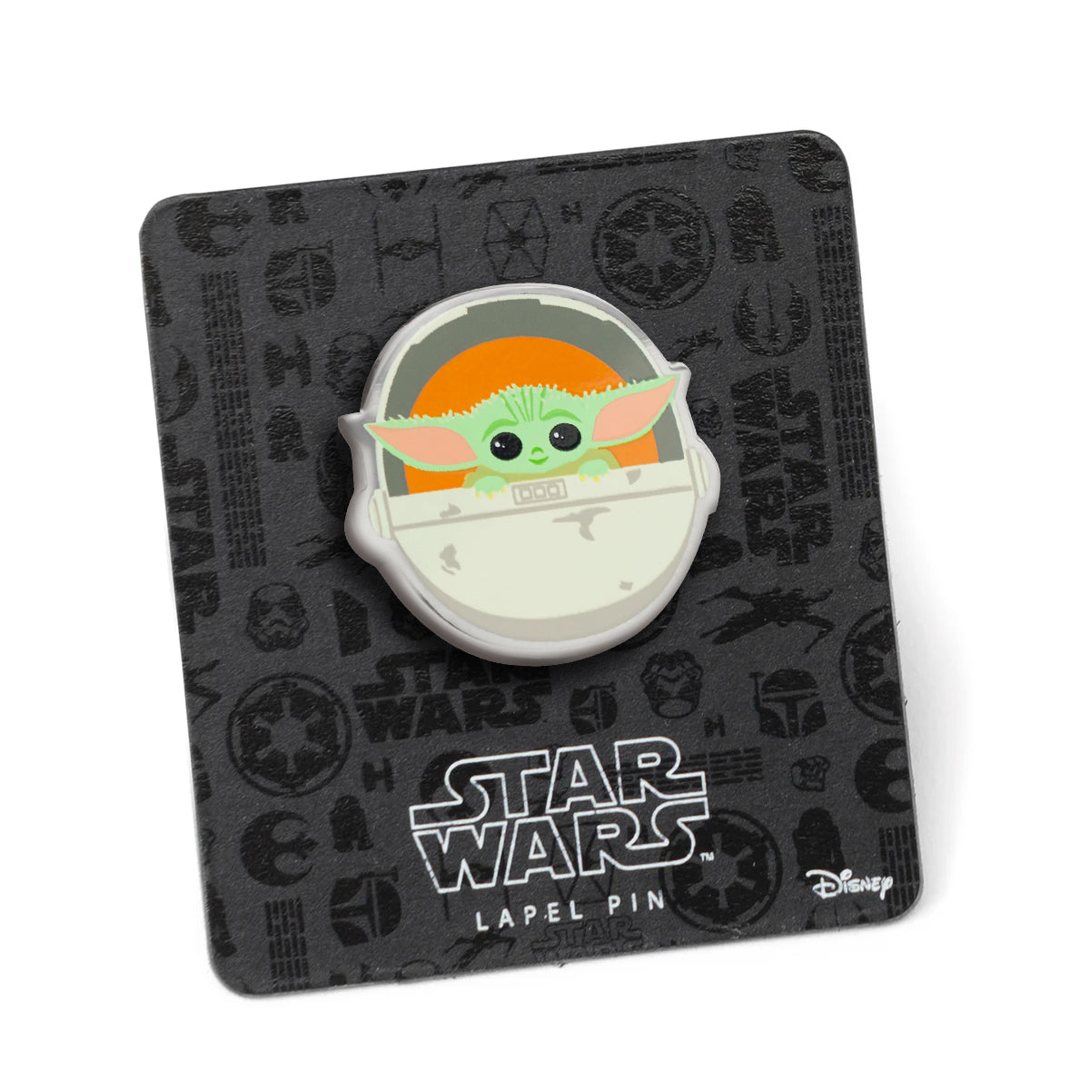 Star Wars The Mandalorian Grogu in Hover Bassinet Lapel Pin