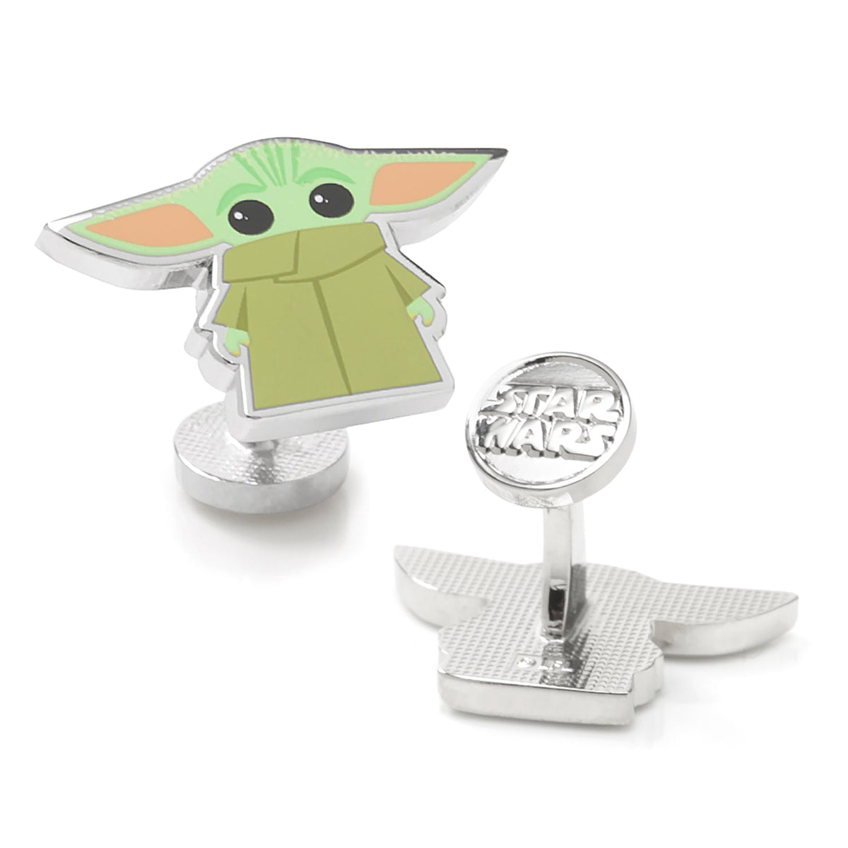 Star Wars Grogu The Mandalorian Printed Round Back Cufflinks