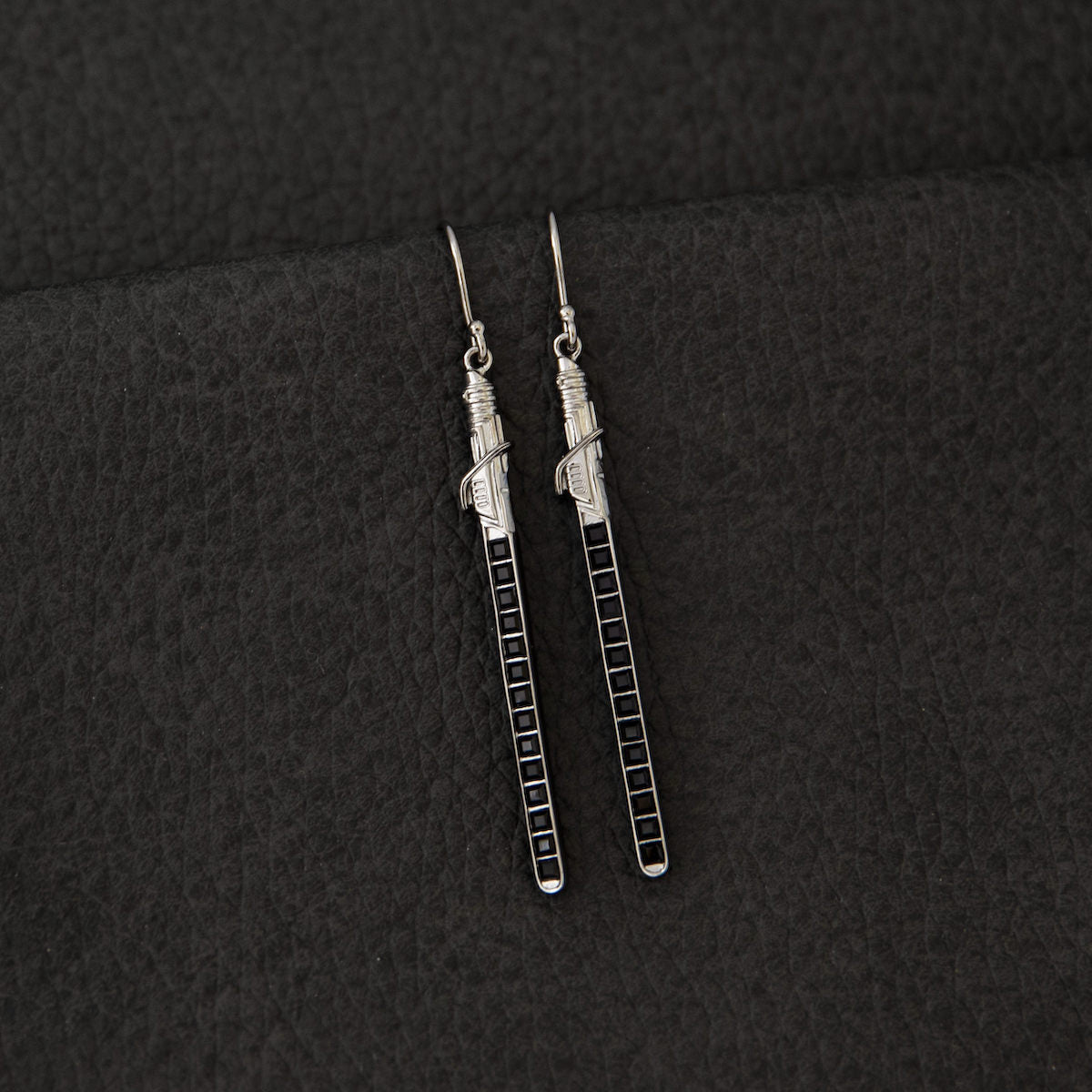 Star Wars x RockLove Darksaber Crystal Lightsaber Earrings