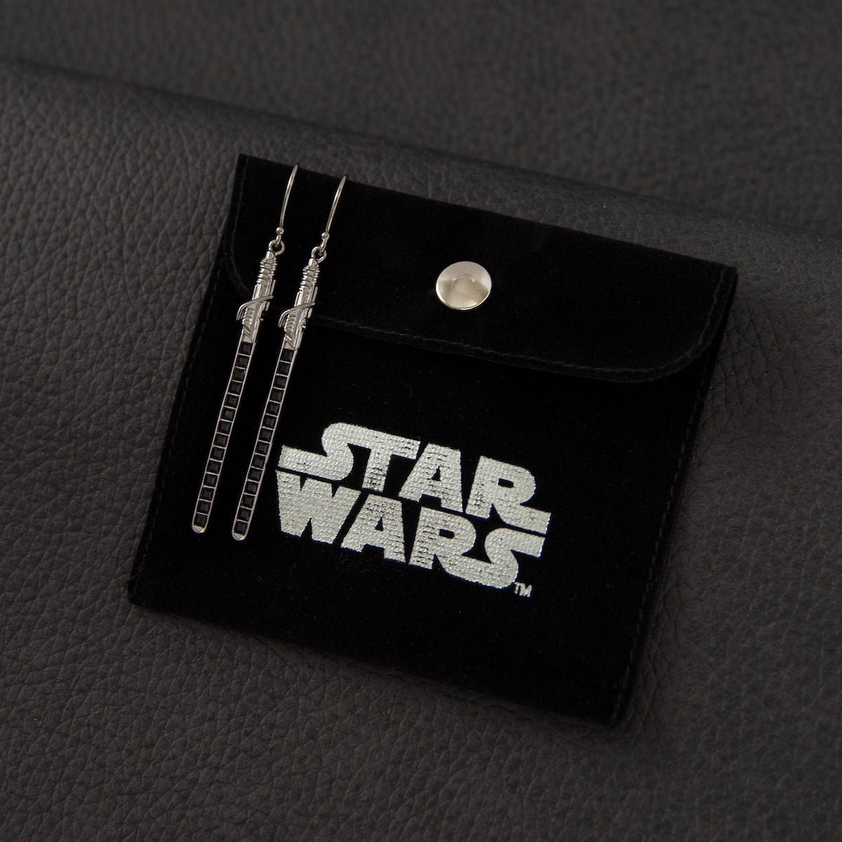 Star Wars x RockLove Darksaber Crystal Lightsaber Earrings
