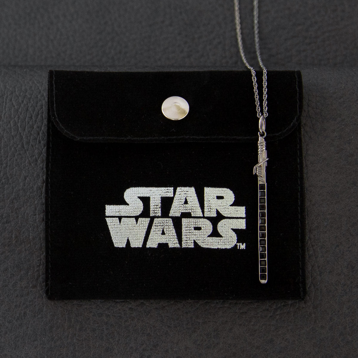 Star Wars x RockLove Darksaber Crystal Lightsaber Necklace