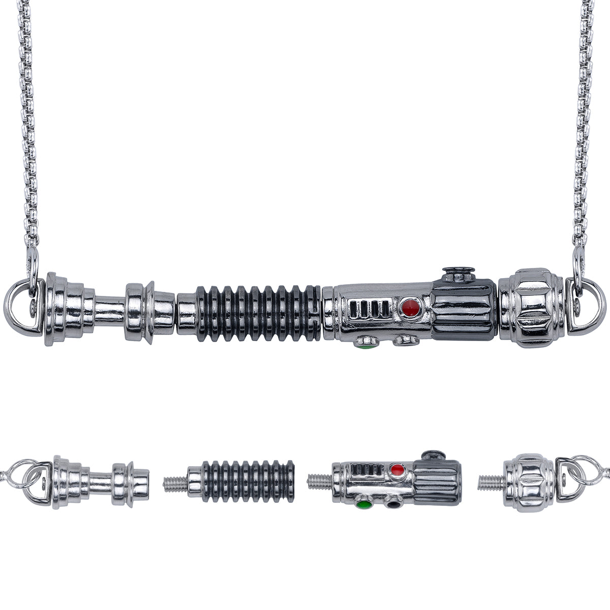 Star Wars x RockLove Duty and Resolve Lightsaber Necklace