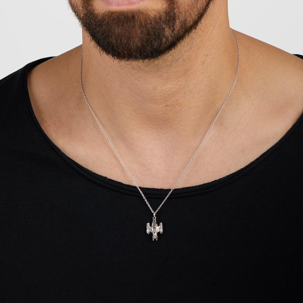 Star Wars x RockLove Razor Crest Sterling Silver Necklace