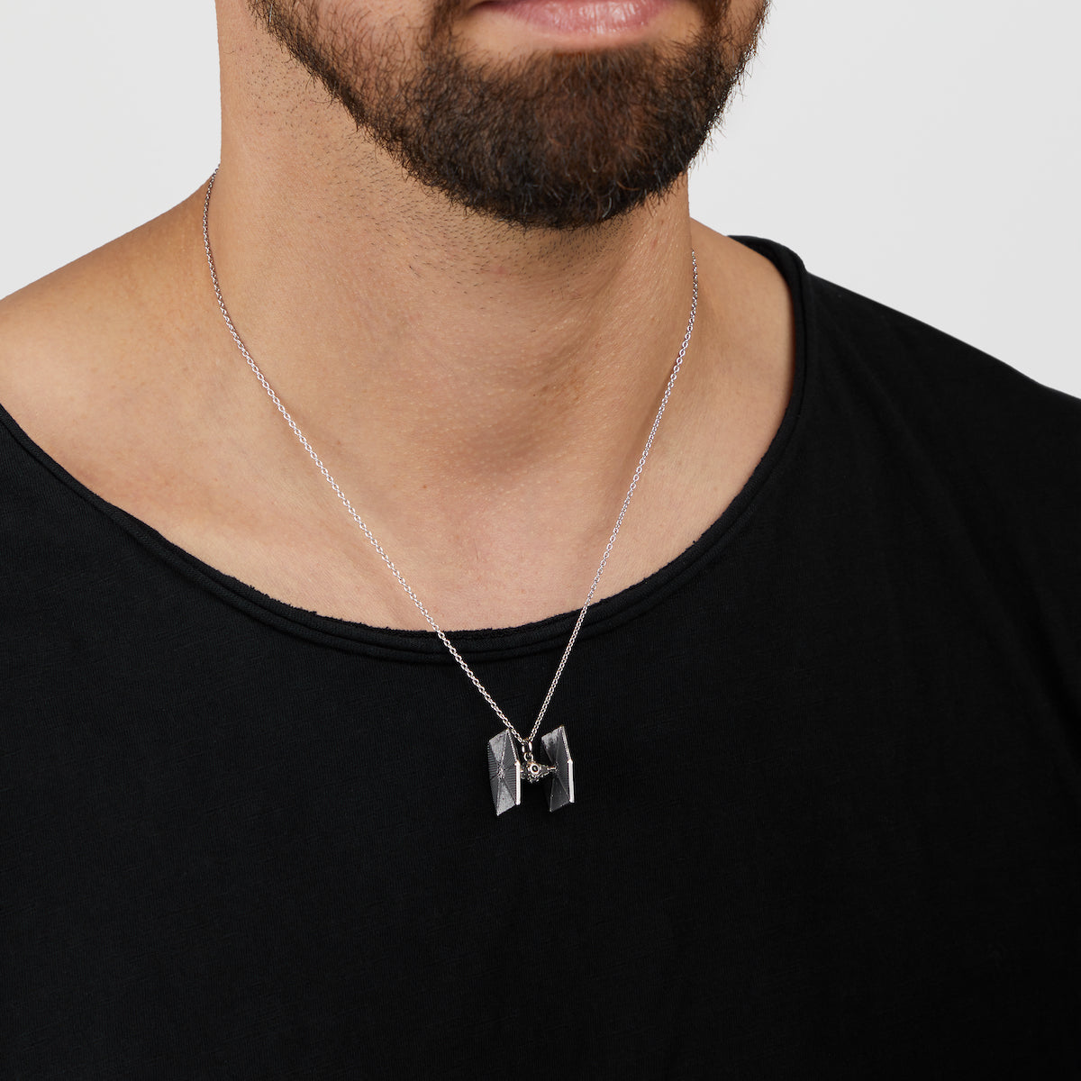 Star Wars x RockLove TIE Fighter Sterling Silver Necklace