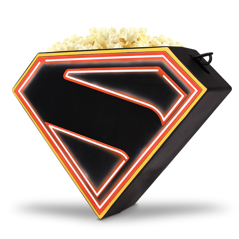 Supergirl S-Shield Glow in the Dark Popcorn Bucket with Lanyard