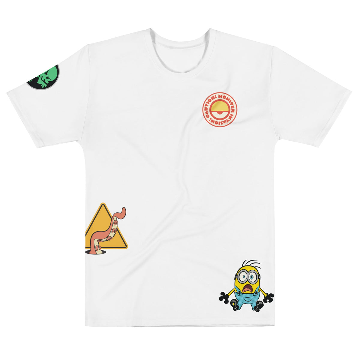Minions & Monsters T-shirt Caution: Monster Invasion!