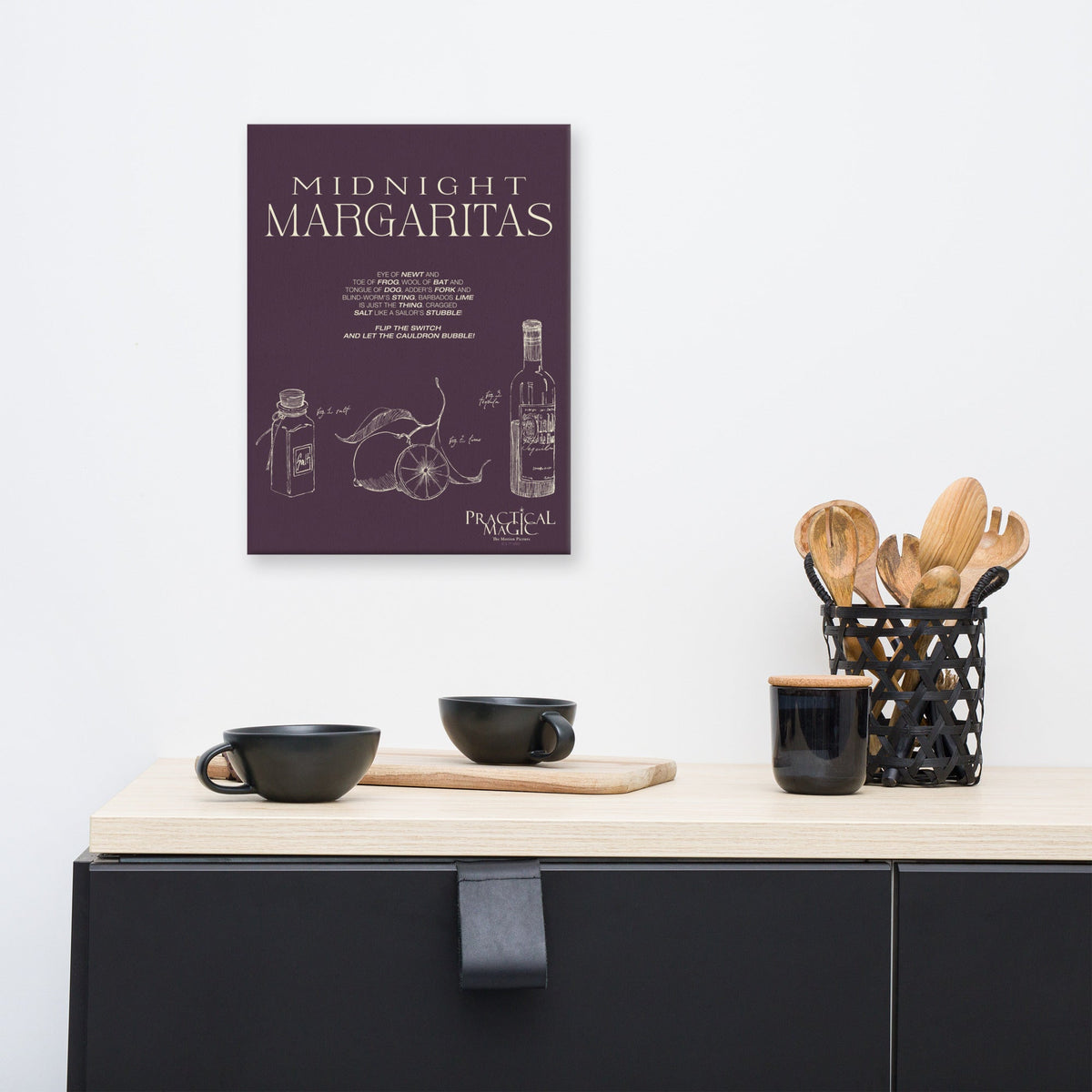 Practical Canvas Poster Midnight Margaritas Recipe