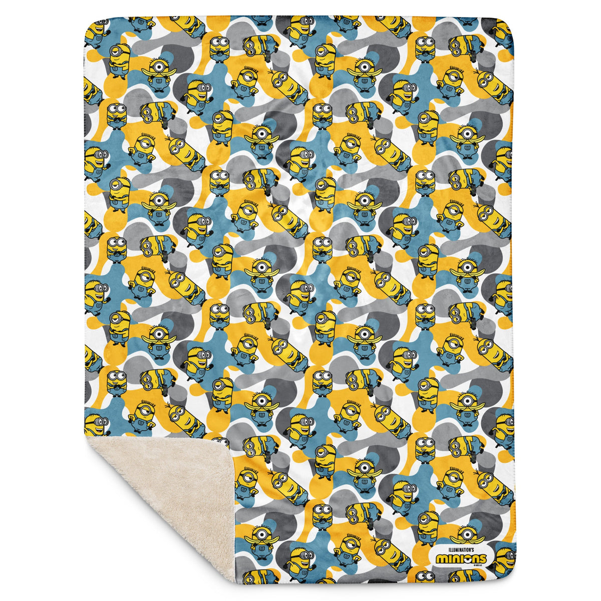 Minions Sherpa Blanket Camo
