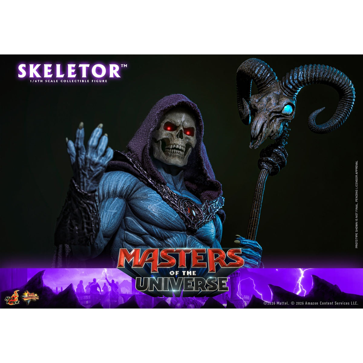 Masters of the Universe x Hot Toys Skeletor 1:6 Figure