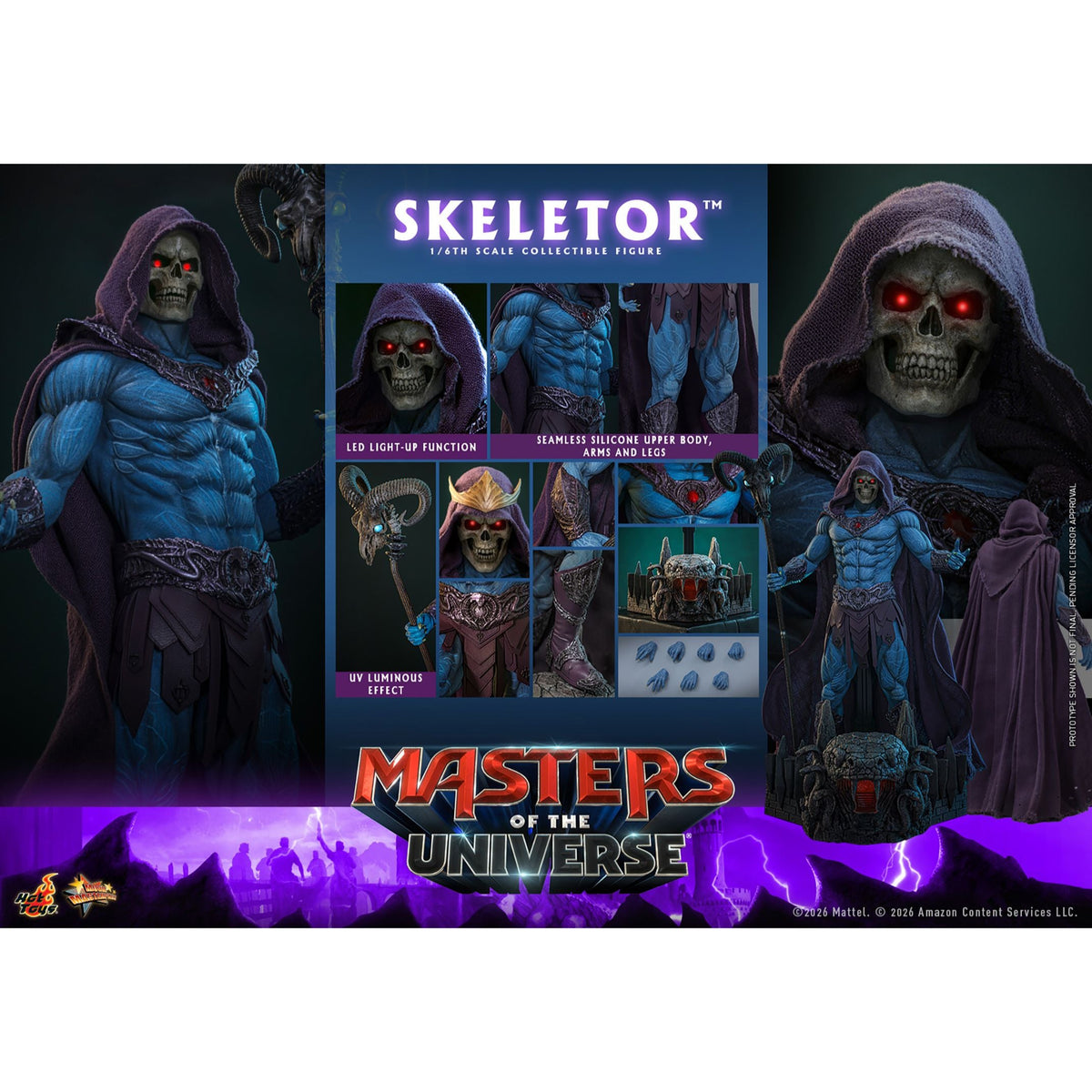 Masters of the Universe x Hot Toys Skeletor 1:6 Figure
