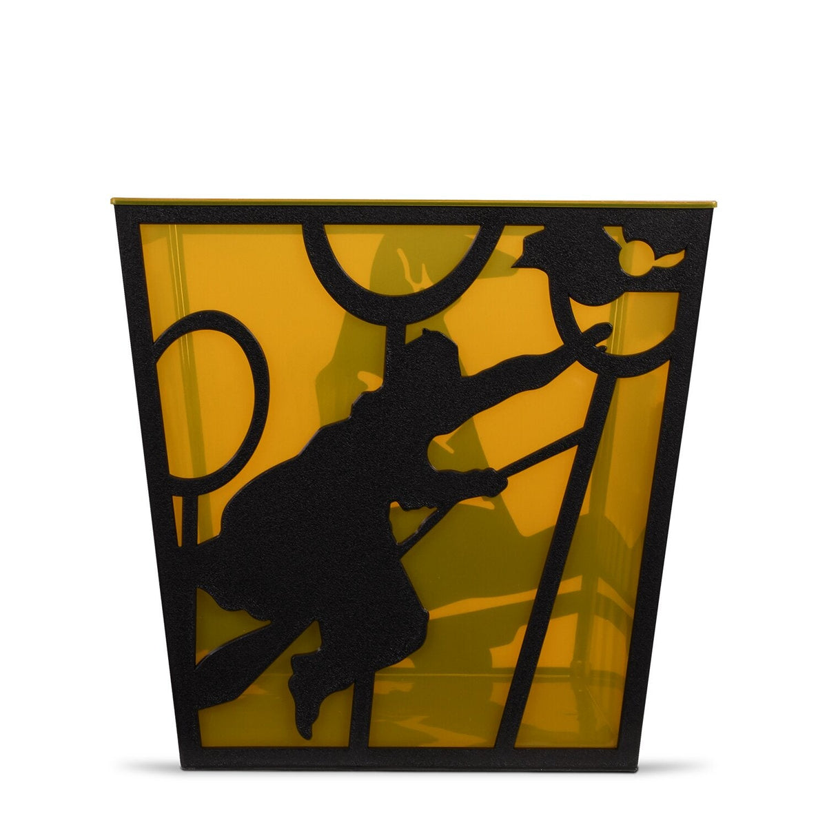Hufflepuff silhouette popcorn bucket close-up details