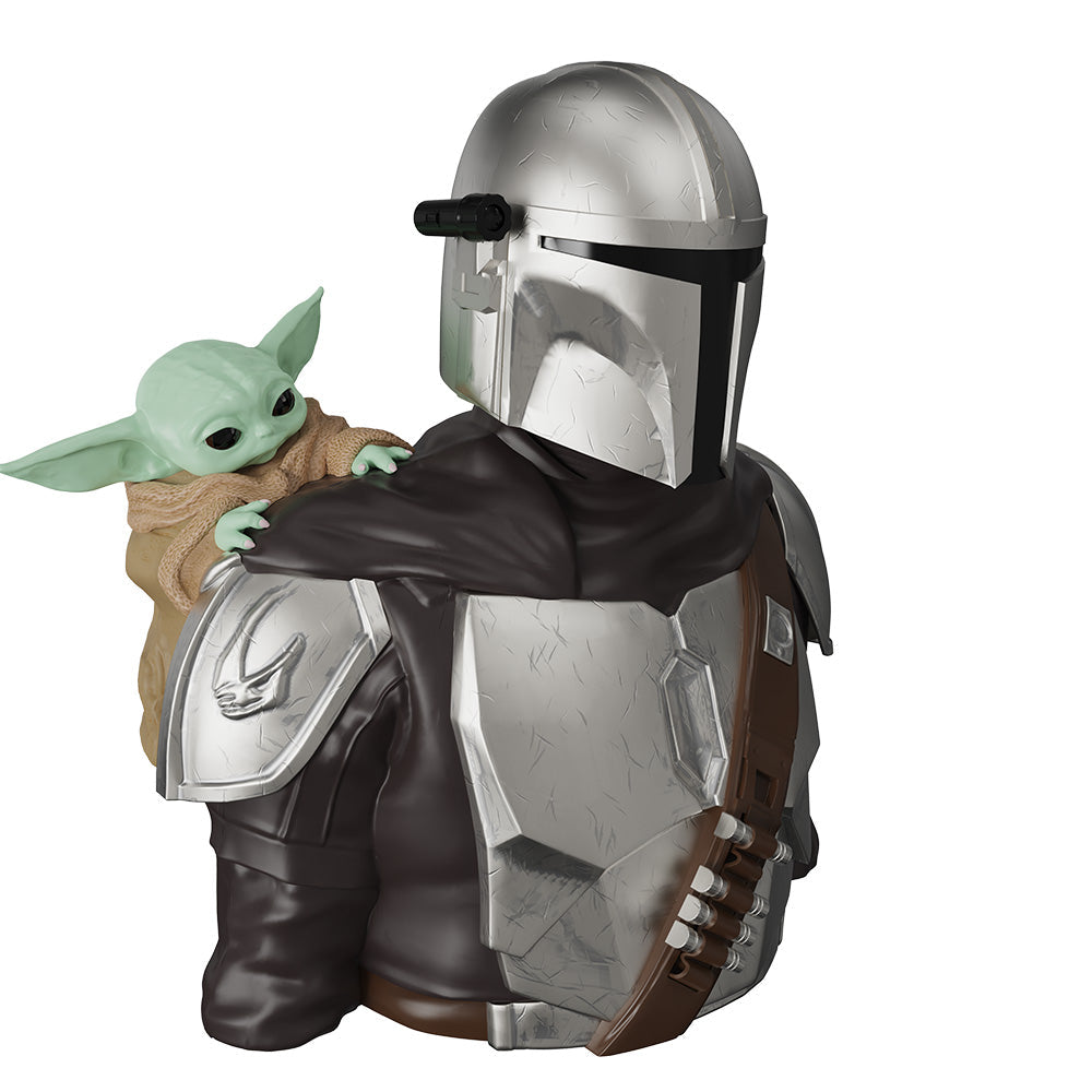 The Mandalorian & Grogu Bust Popcorn Bucket back view