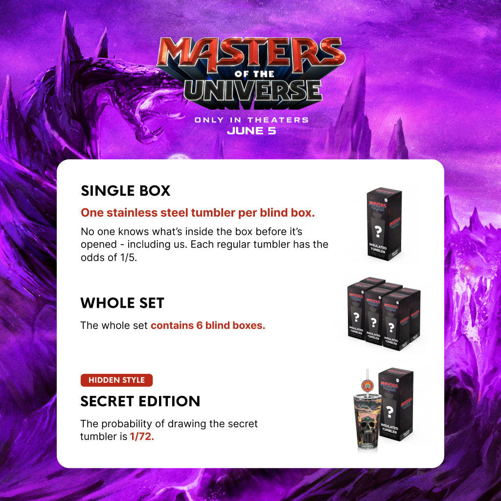 Masters of the Universe 2026 Movie Blind Box Tumbler