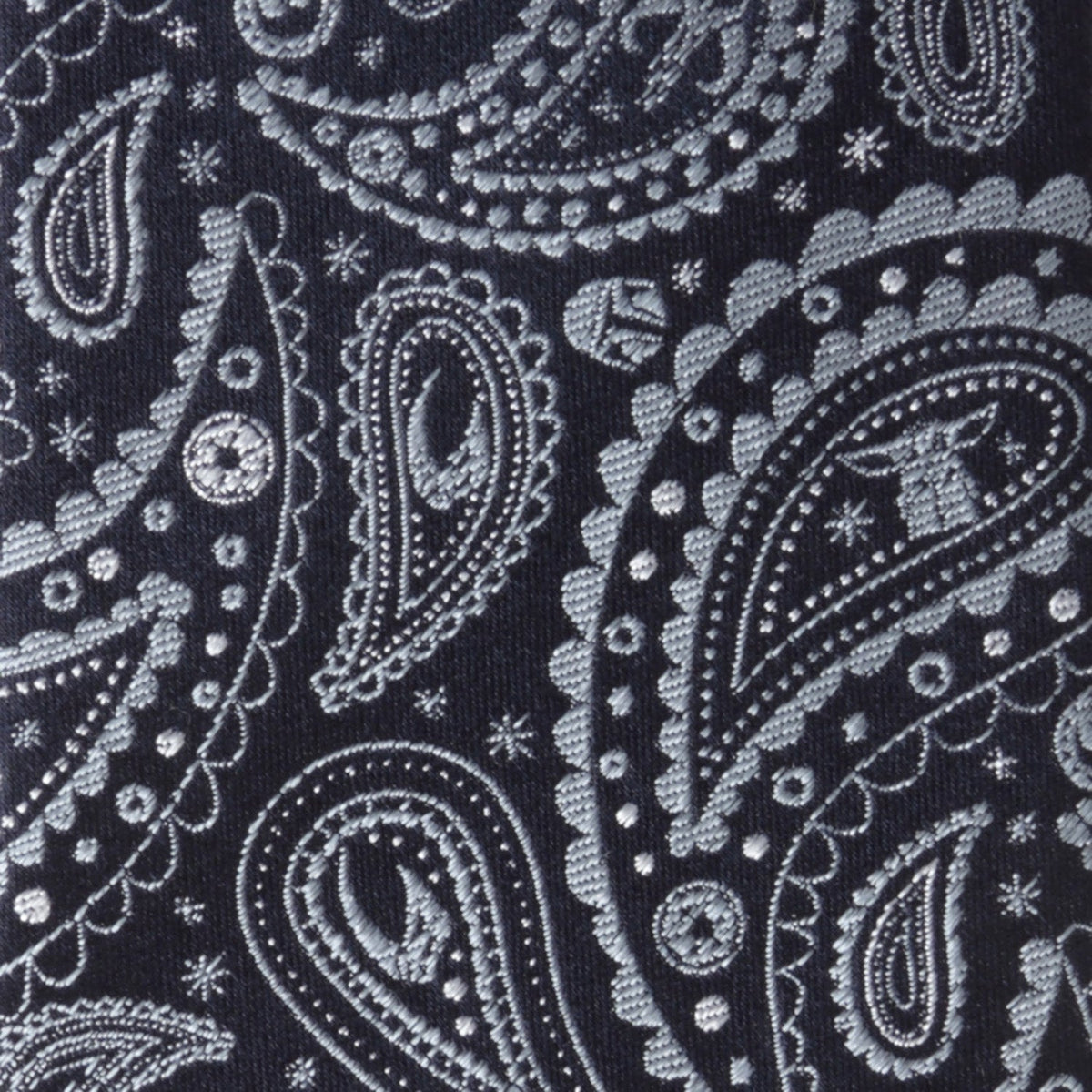 Star Wars The Mandalorian Blue Paisley 100% Silk Tie