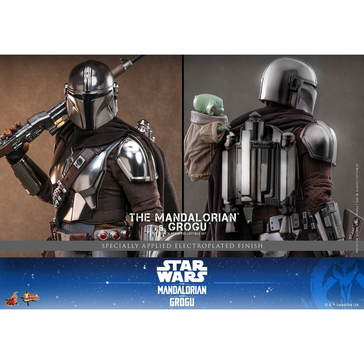 The Mandalorian & Grogu 1/6th Scale Figure Set